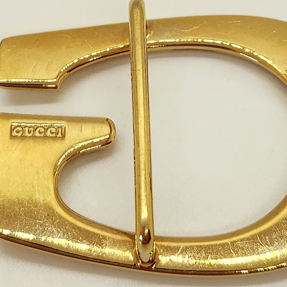 GUCCI Gold G Buckle Belt With Box - Picture 5 of 7